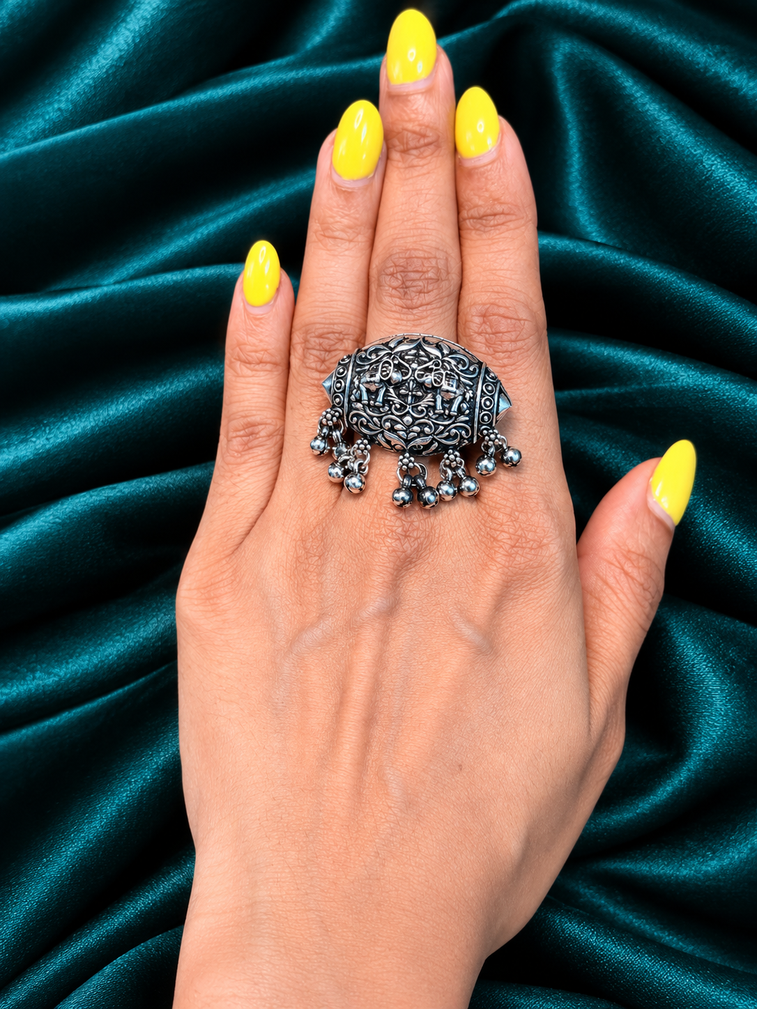 Nakashi-Oxidised Silver Finger Rings