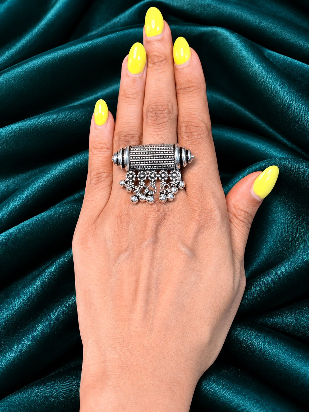 Nakashi-Oxidised Silver Finger Rings
