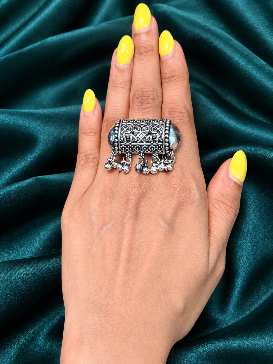 Nakashi-Oxidised Silver Finger Rings