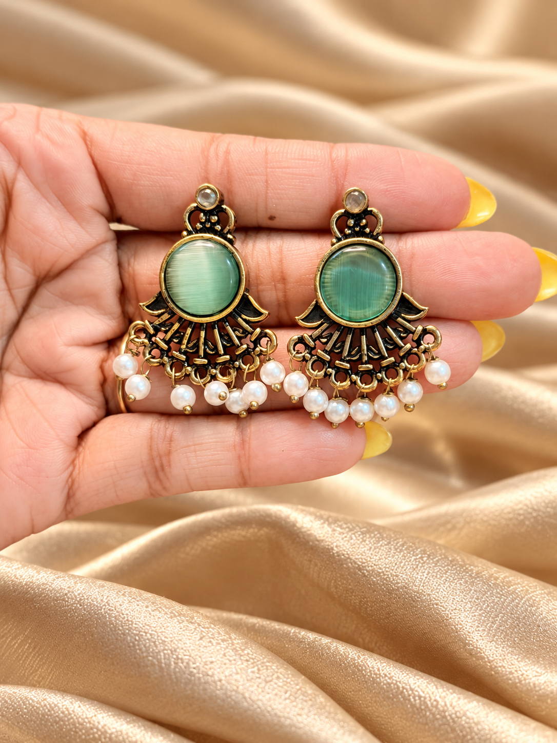 Pankhi-Oxidised Antique Gold