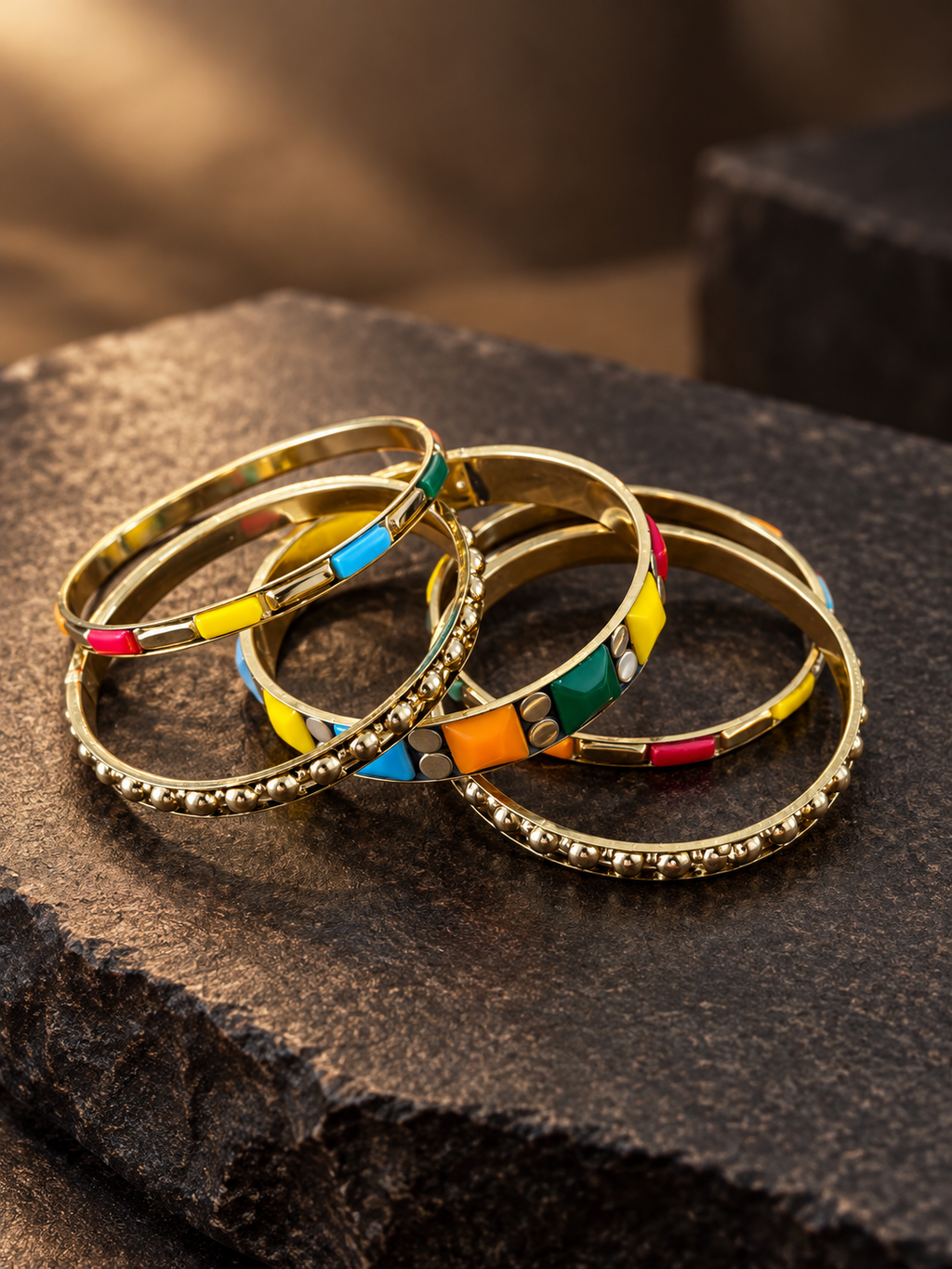 UTSAVI MULTICOLOUR BANGLE STACKS