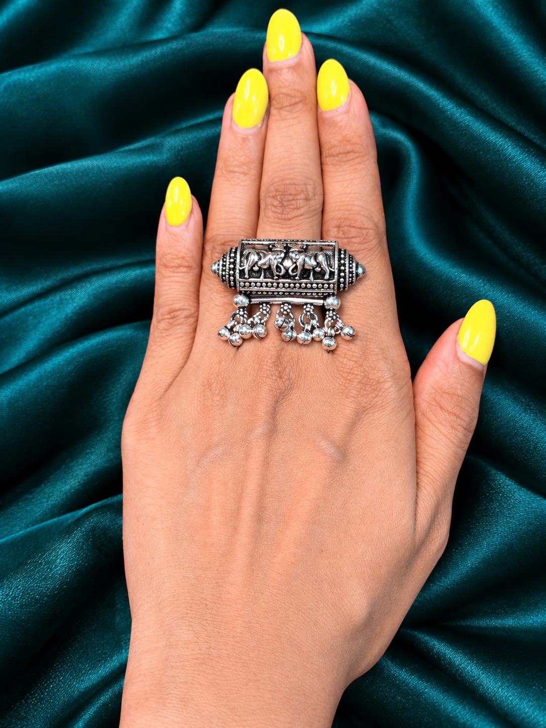 Nakashi-Oxidised Silver Finger Rings
