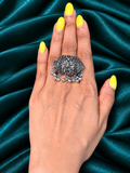 Nakashi-Oxidised Silver Finger Rings