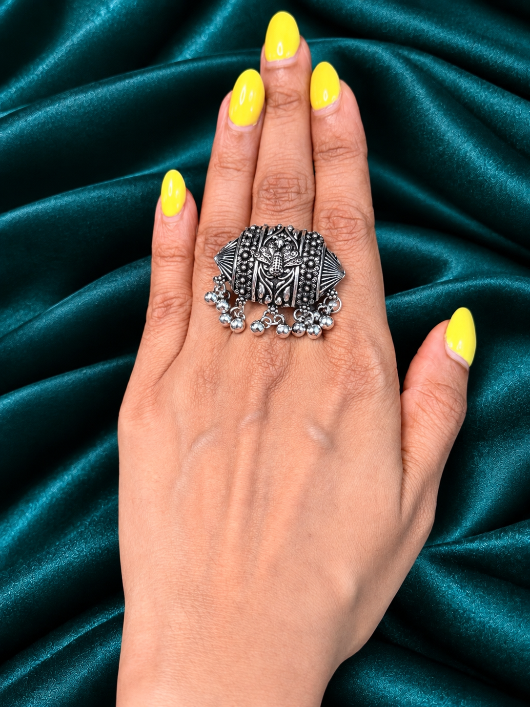 Nakashi-Oxidised Silver Finger Rings