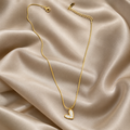 HRIDYA-GOLD TONE HEART PENDANT CHAIN