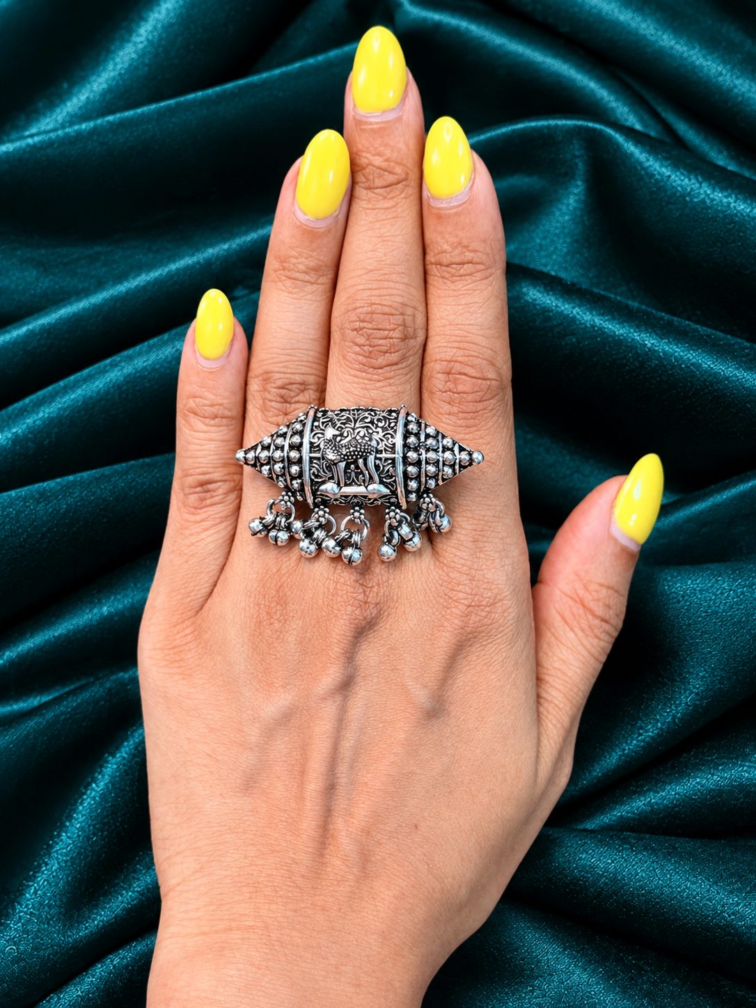 Nakashi-Oxidised Silver Finger Rings