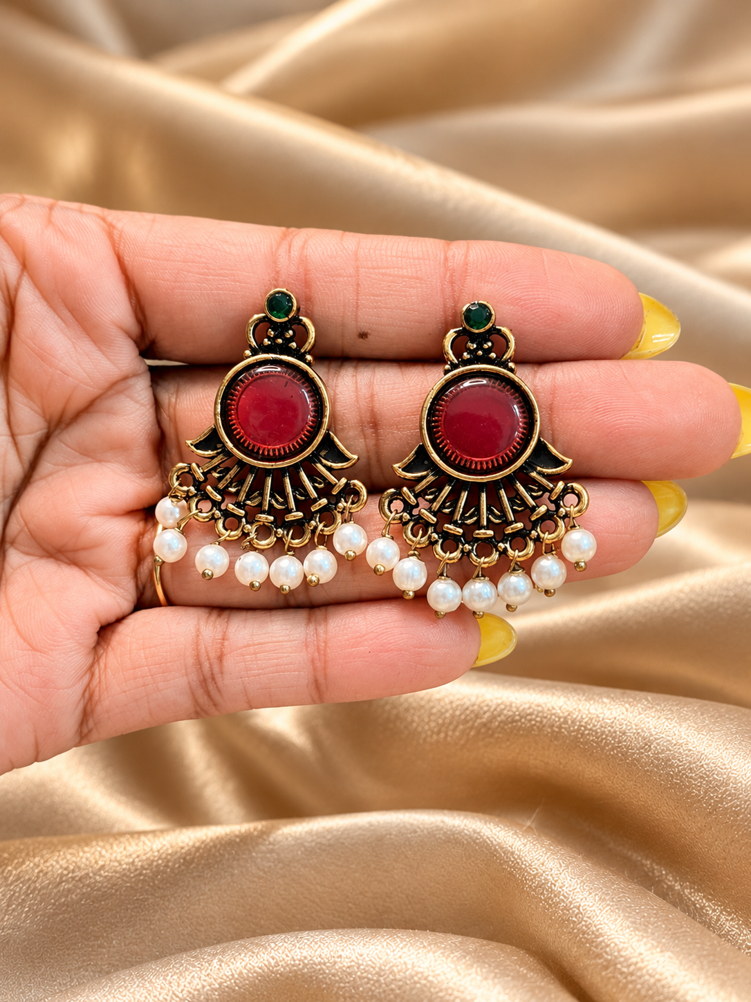 Pankhi-Oxidised Antique Gold