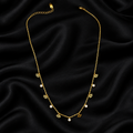 Nazariya-Gold Tone Eye Charm Chain