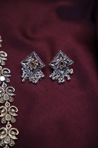 PAKSHA-OXIDISED SILVER LONG NECKLACE SET