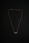 BANDHINI-GOLD TONE CLEAR STONE CHAIN