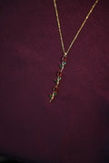 Lathika-Gold Tone Vine Pendant